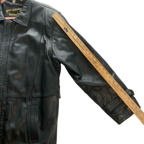 Raffaelo Golden Collection Men's Leather Coat / Jacket Size 44 Thermolite Lining - Picture 4 of 12